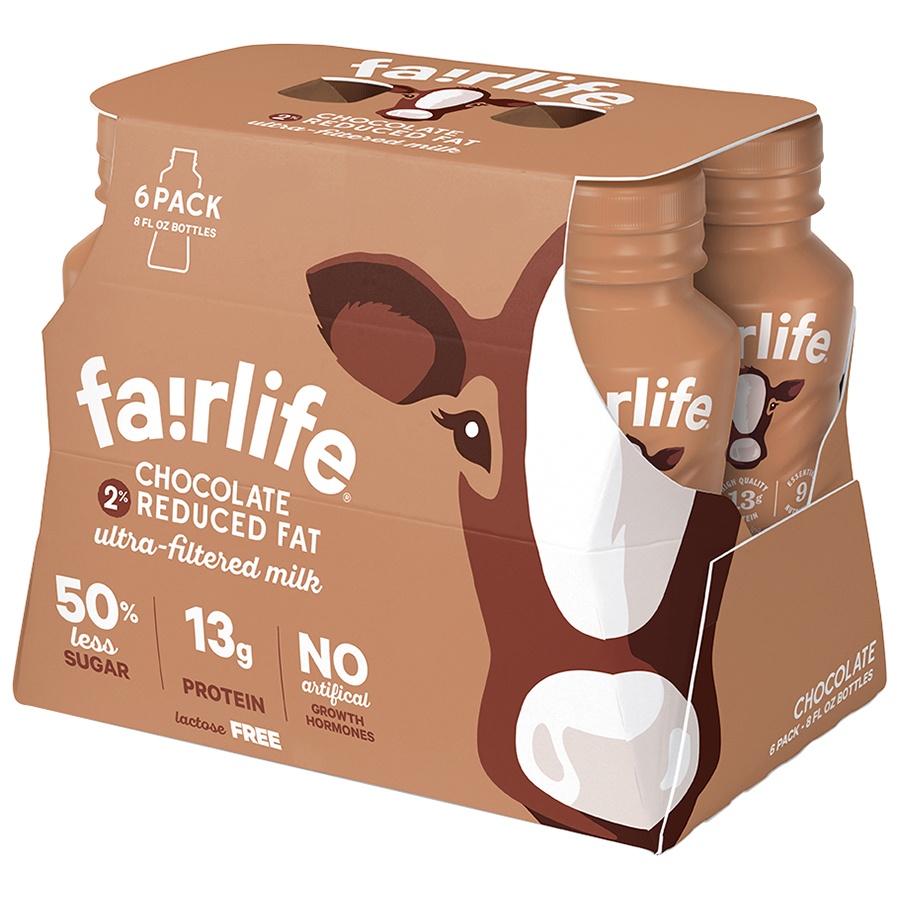 slide 1 of 5, fairlife Milk 6 ea, 6 ct; 8 fl oz