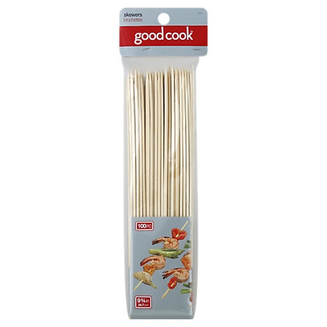 slide 1 of 1, Good Cook Skewers Bamboo 10 Inch, 100 ct