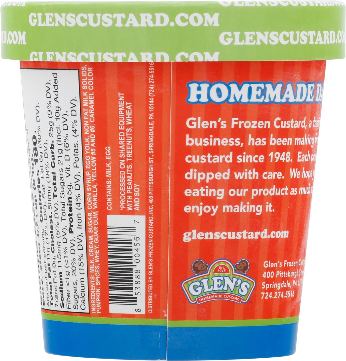 slide 7 of 13, Glen's Homemade Pumpkin Pie Custard 1 ea, 16 oz
