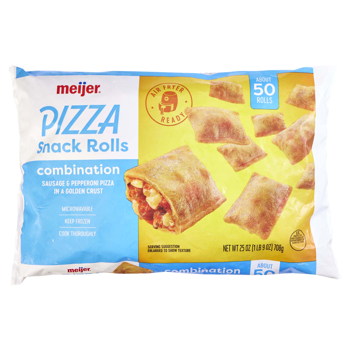 slide 1 of 21, Meijer Combination Pizza Snack Rolls, 50 ct