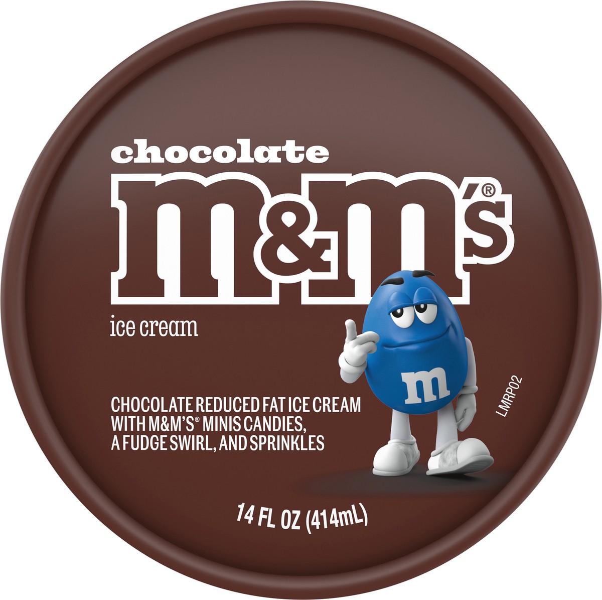slide 2 of 12, M&M'S Chocolate Ice Cream Pint 14 oz, 14 fl oz