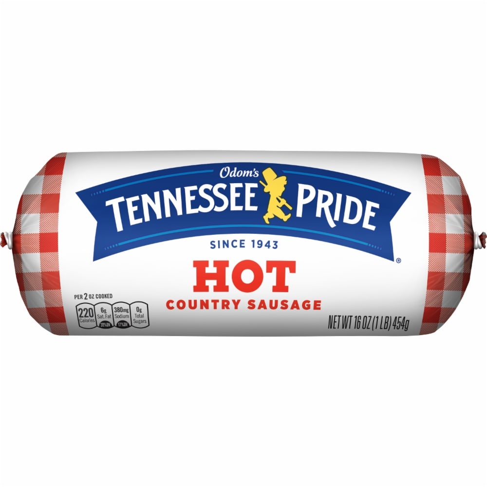 slide 1 of 1, Odom's Tennessee Pride Tennessee Pride Hot Breakfast Sausage Roll, 16 oz