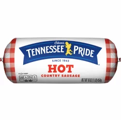 Odoms Tennessee Pride Hot Country Sausage 16 oz