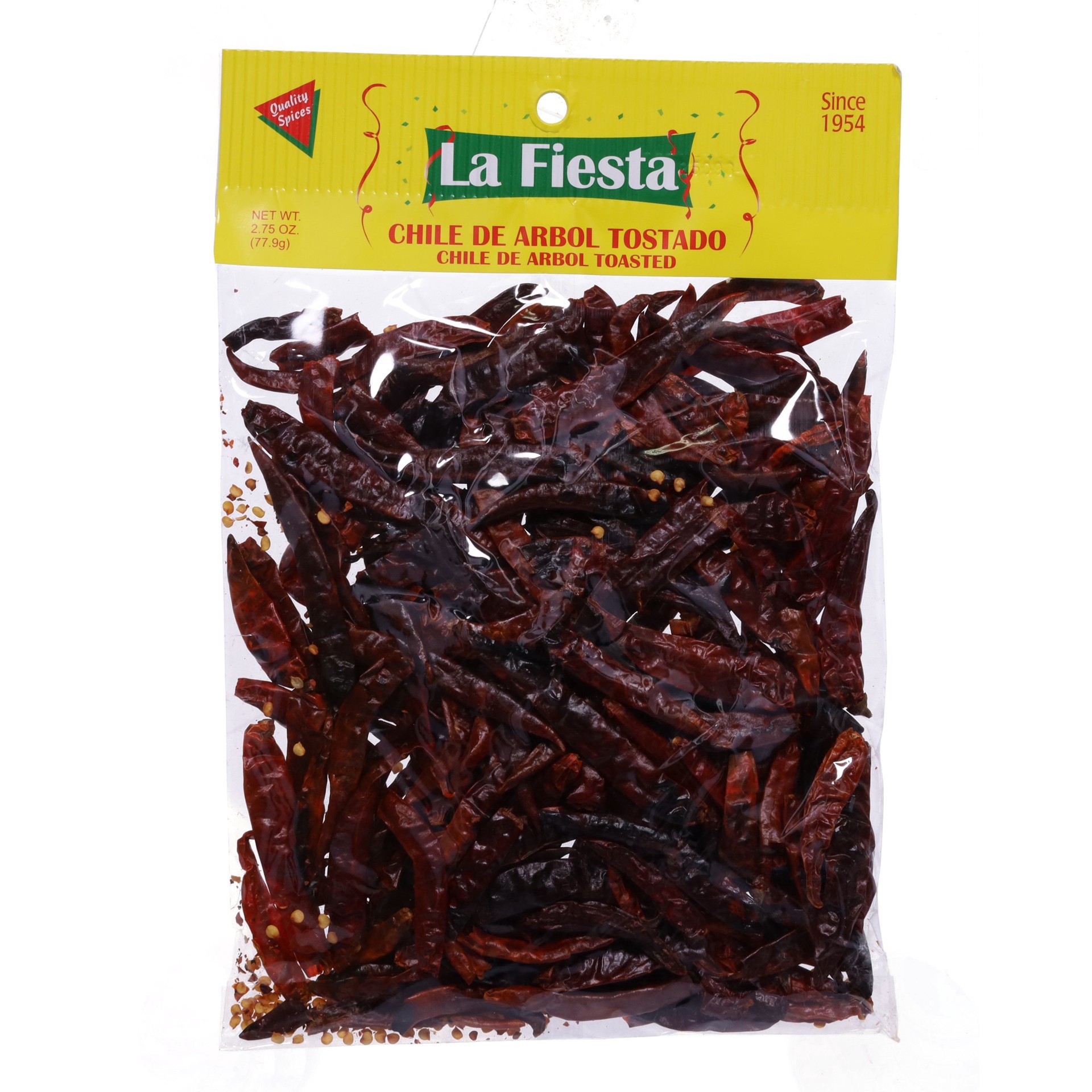 slide 1 of 1, La Fiesta Chile De Arbol Toasted, 2.75 oz