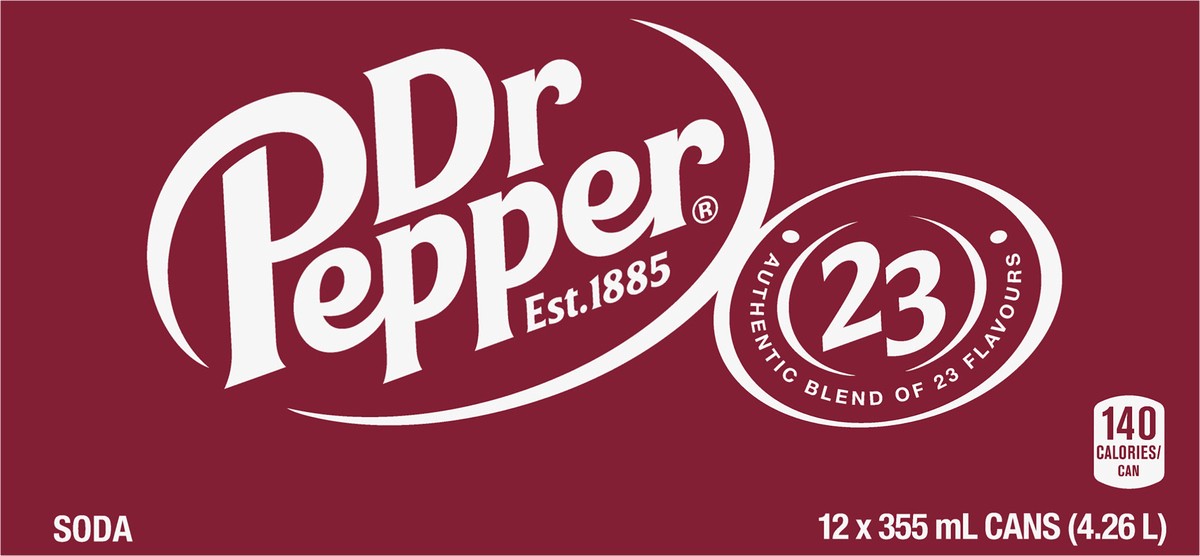 slide 4 of 9, Dr Pepper Soda- 12 ct, 12 ct; 12 fl oz