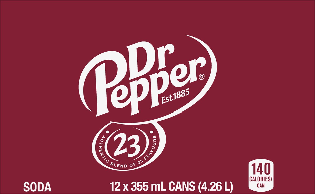 slide 5 of 9, Dr Pepper Soda- 12 ct, 12 ct; 12 fl oz