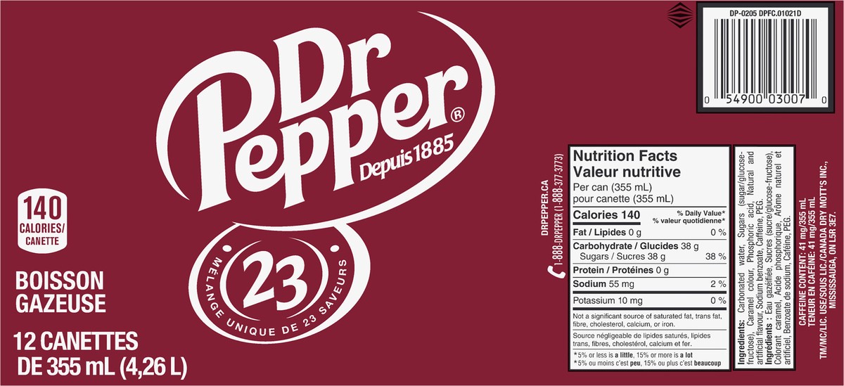 slide 6 of 9, Dr Pepper Soda- 12 ct, 12 ct; 12 fl oz