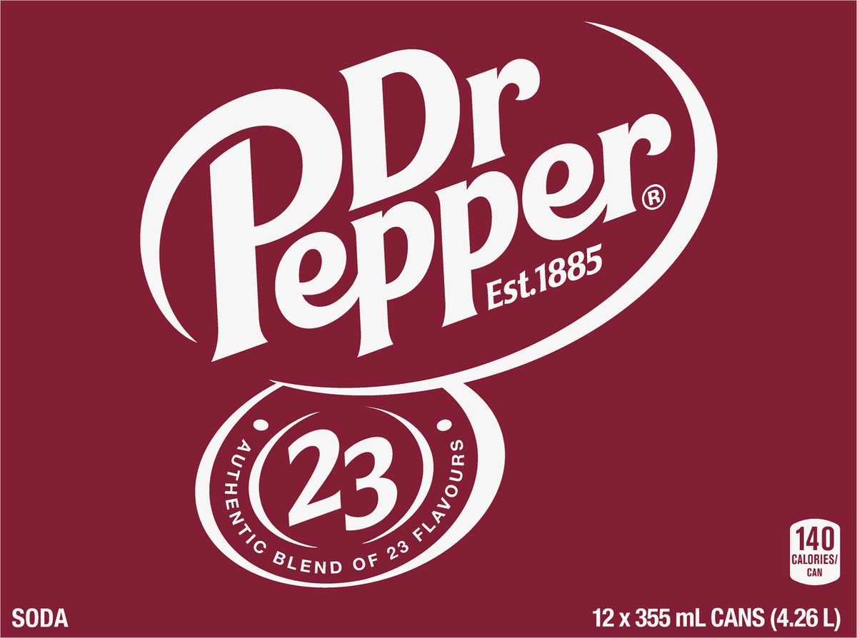 slide 8 of 9, Dr Pepper Soda- 12 ct, 12 ct; 12 fl oz