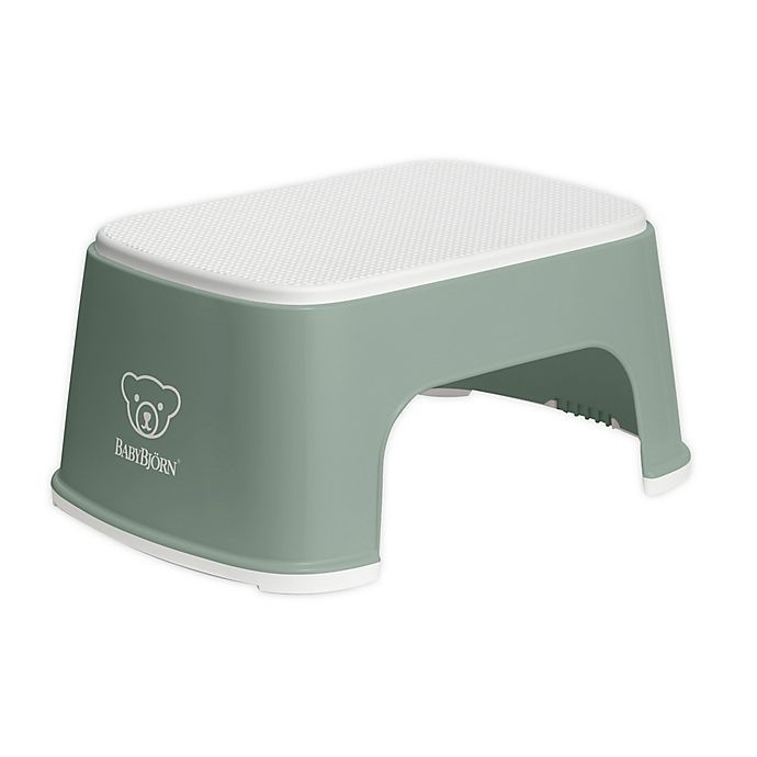 slide 1 of 2, BABYBJÖRN Step Stool - Deep Green/White, 1 ct