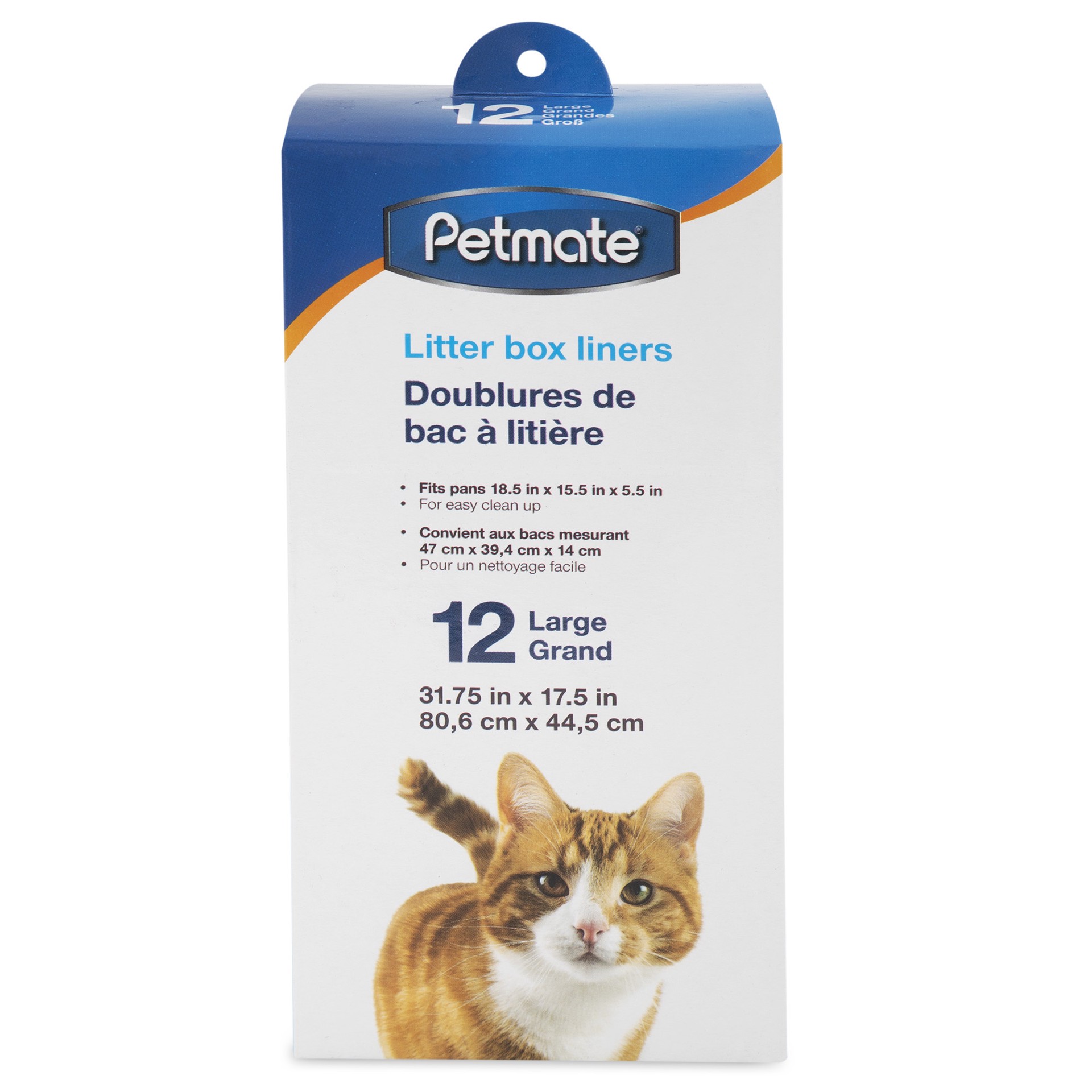 slide 3 of 7, Petmate Litter Box Liners, 12 ct; LG