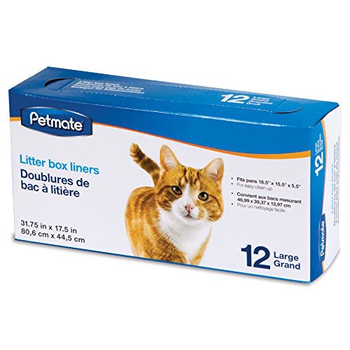 slide 2 of 7, Petmate Litter Box Liners, 12 ct; LG