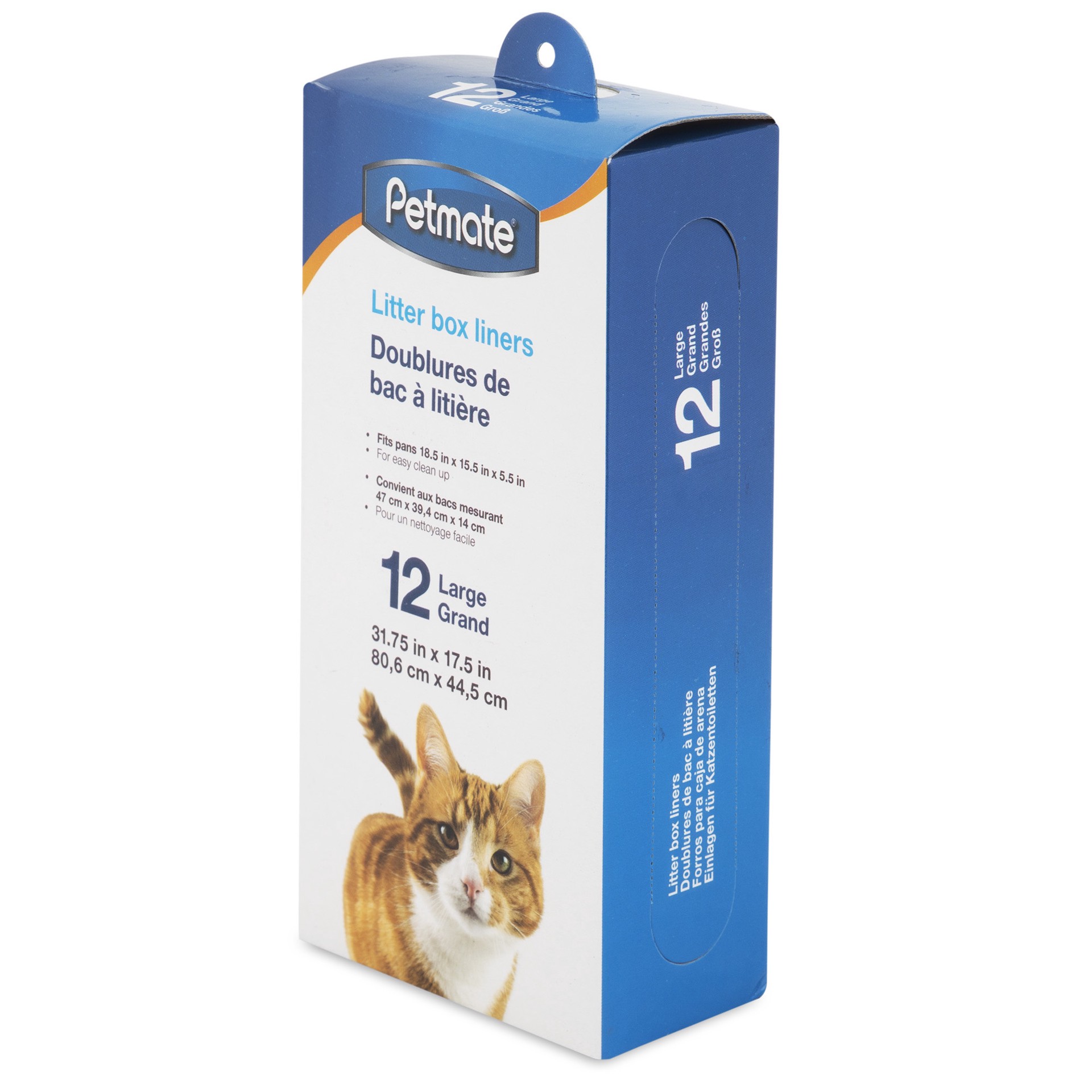 slide 5 of 7, Petmate Litter Box Liners, 12 ct; LG