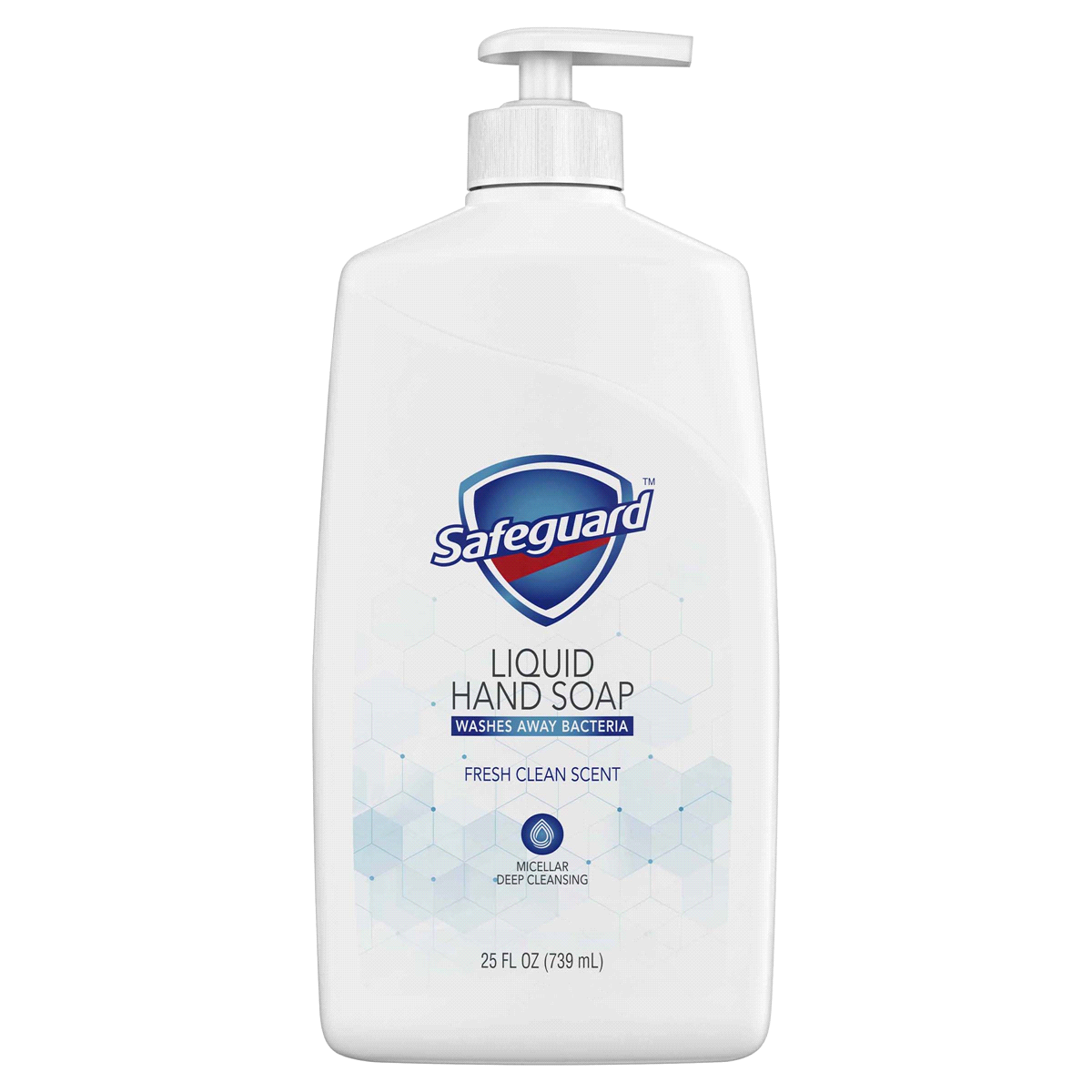 slide 1 of 1, Safeguard Liquid Hand Soap, Micellar Deep Cleansing, Fresh Clean Scent, 25 oz