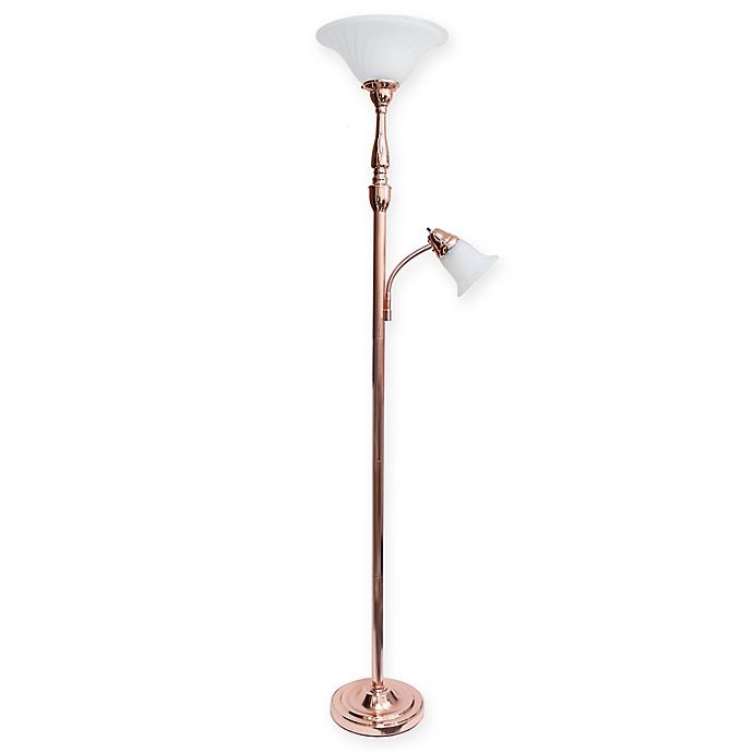 slide 1 of 4, Elegant Designs 2-Light Floor Lamp, 1 ct