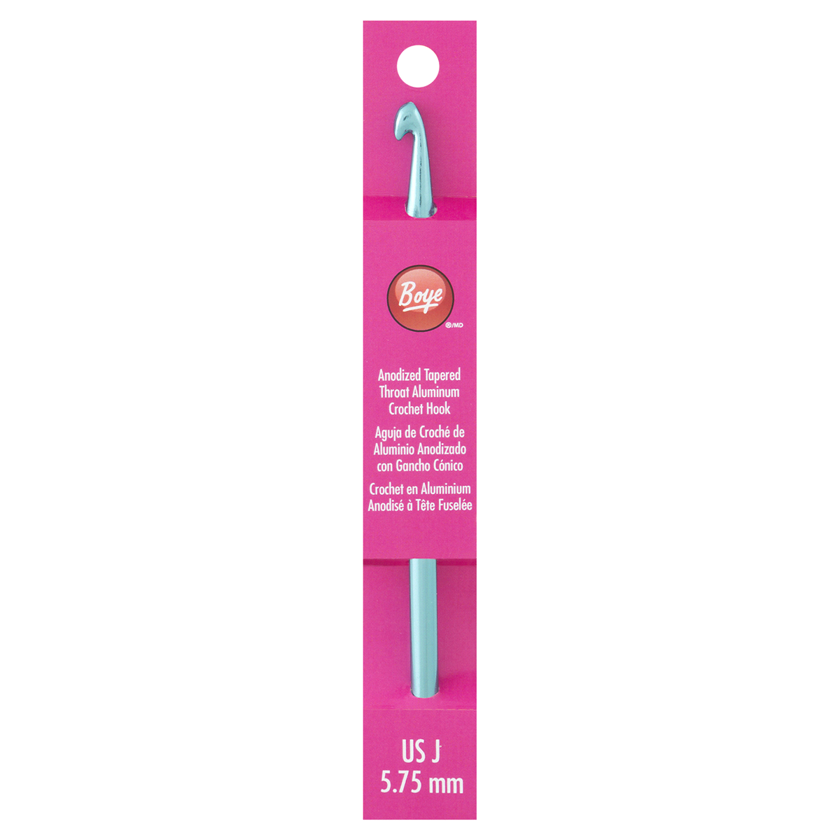 slide 1 of 1, Boye Crochet Hook 6"- Size J, 1 ct