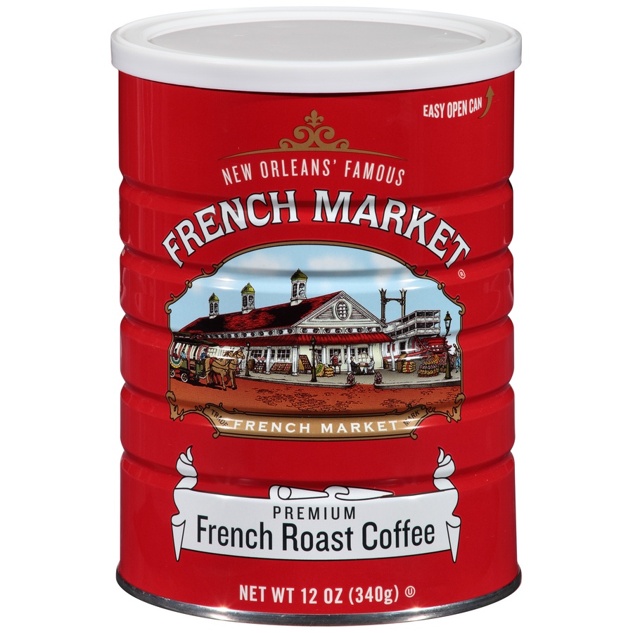 slide 1 of 4, French Market Coffee French Roast, 12 oz