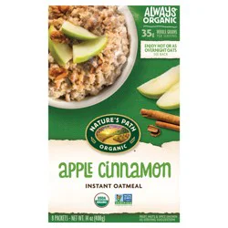 Nature's Path Organic Apple Cinnamon Oatmeal 14 oz Box