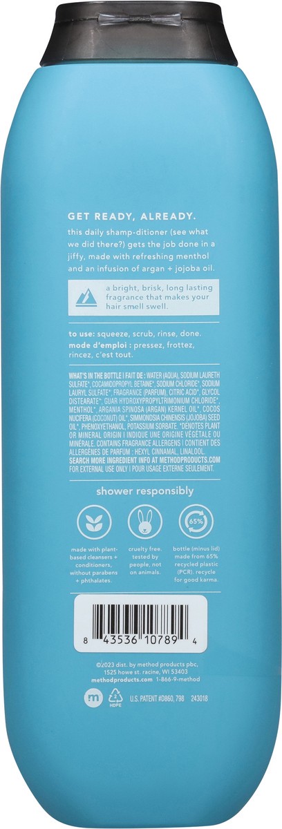 slide 4 of 12, method Men 2-in-1 Glacier + Granite Shampoo + Conditioner 14 fl oz, 14 fl oz