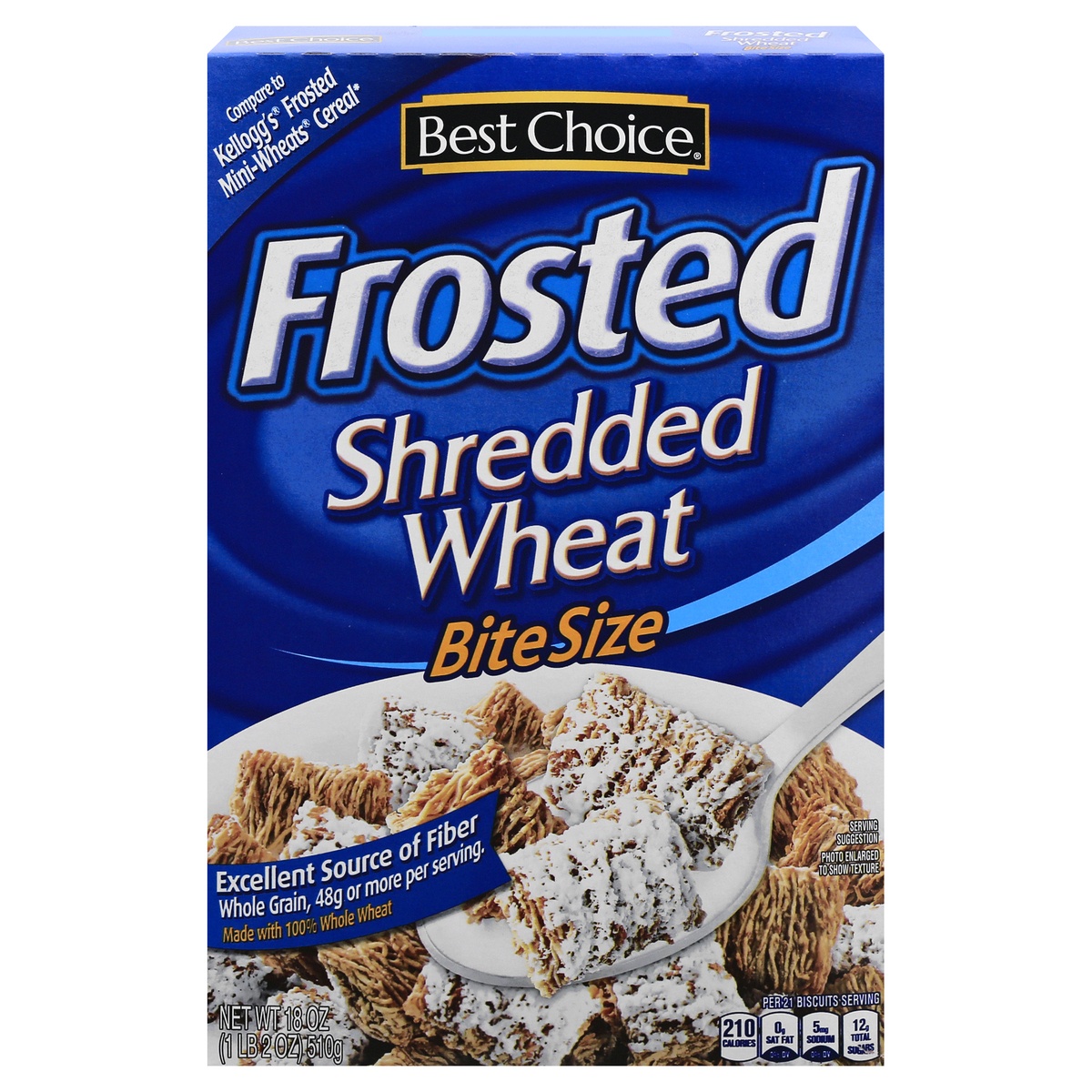 slide 1 of 1, Best Choice Frosted Shredded Wheat Cereal, 18 oz