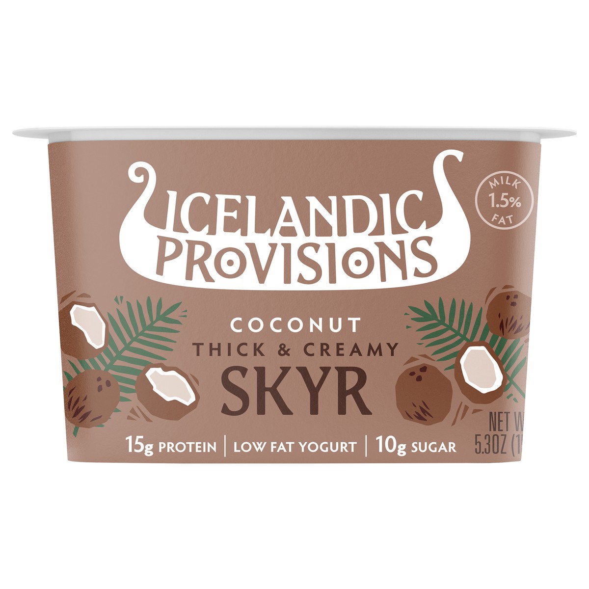 slide 7 of 8, Icelandic Provisions Coconut Skyr, 5.3 fl oz