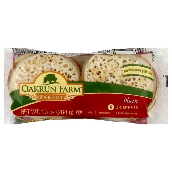 slide 1 of 1, Oakrun Farm Bakery Plain Crumpets, 10 oz