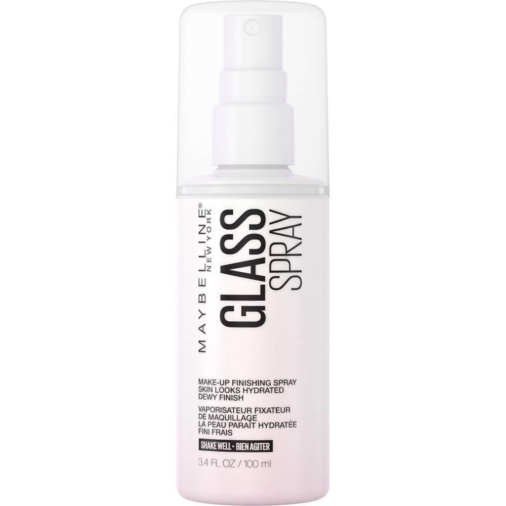 slide 1 of 1, Maybelline Facestudio Glass Spray, Glass-Skin Makeup Finishing Spray, 3.4 oz