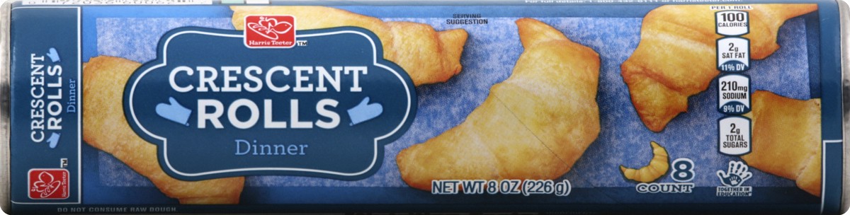 slide 1 of 3, Harris Teeter Crescent Dinner Rolls, 8 oz