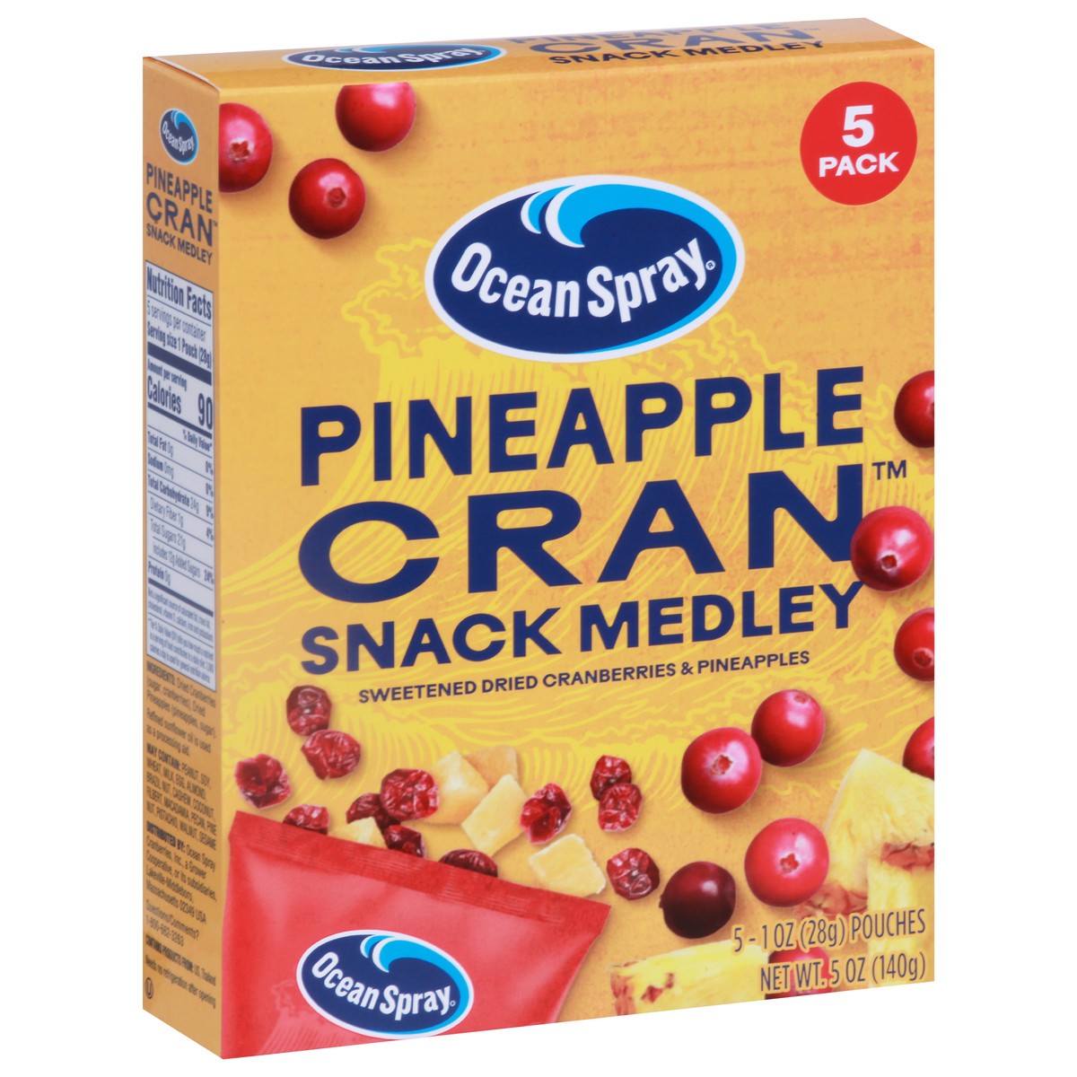 slide 5 of 9, Ocean Spray Snack Medley Pineapple Cran™ 1oz, 5 Count, 5 ct