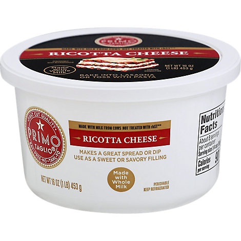 slide 1 of 1, Primo Taglio Whole Milk Ricotta, 16 oz