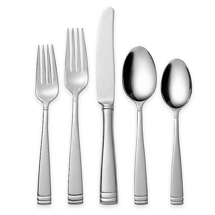 slide 1 of 1, Waterford Conover Stainless Steel Flatware Set, 65 ct