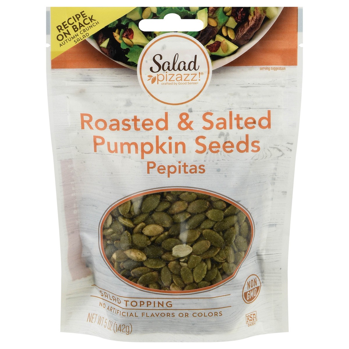 slide 4 of 4, Good Sense Rsted Salted Pepitas, 5 oz
