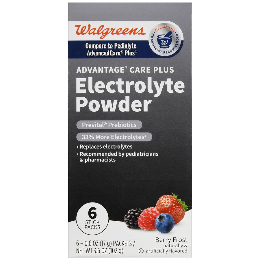 slide 3 of 5, Walgreens Advantage Care Plus Electrolyte Drink Powder Sticks, 6 ct