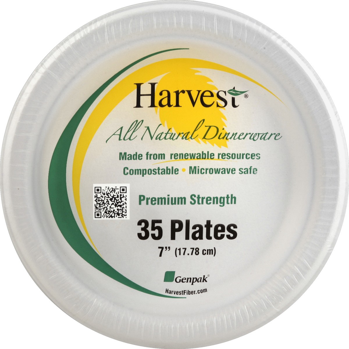 slide 3 of 3, Harvest Plates 35 ea, 35 ct