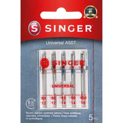 Singer Universal Regular Point Machine Needles, Assorted Sizes