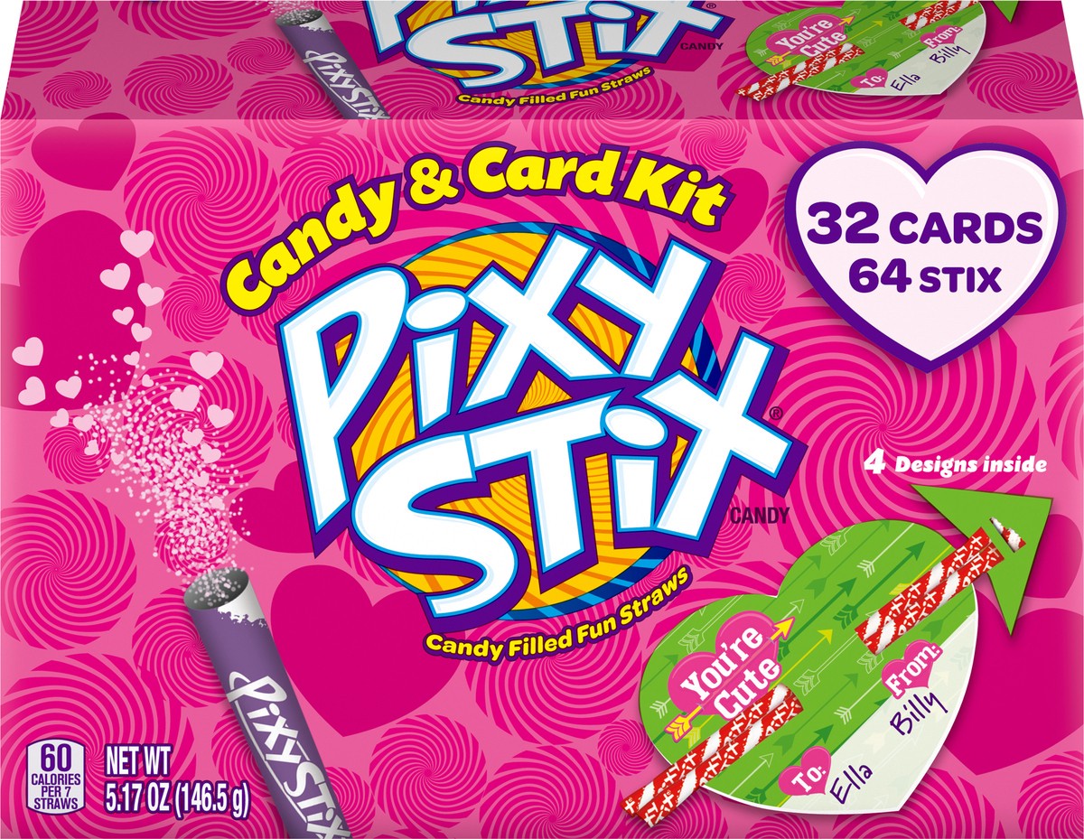 slide 6 of 9, Pixy Stix Candy & Card Kit 96 pc Box, 1 ct