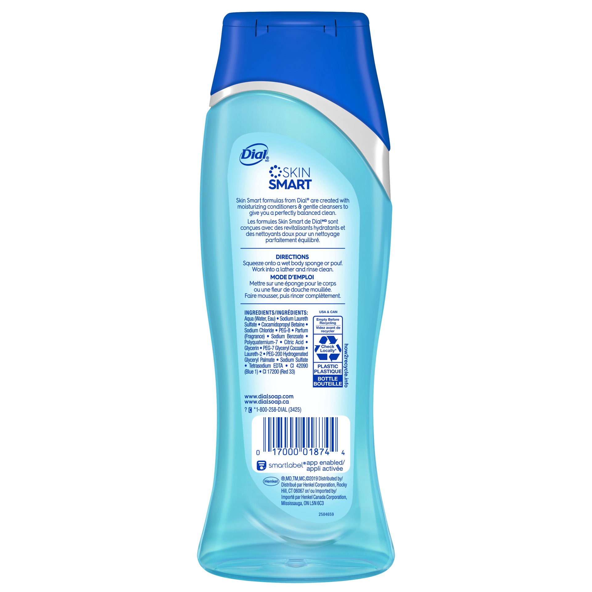 slide 4 of 5, Dial Body Wash, Spring Water, 16 fl oz, 16 fl oz