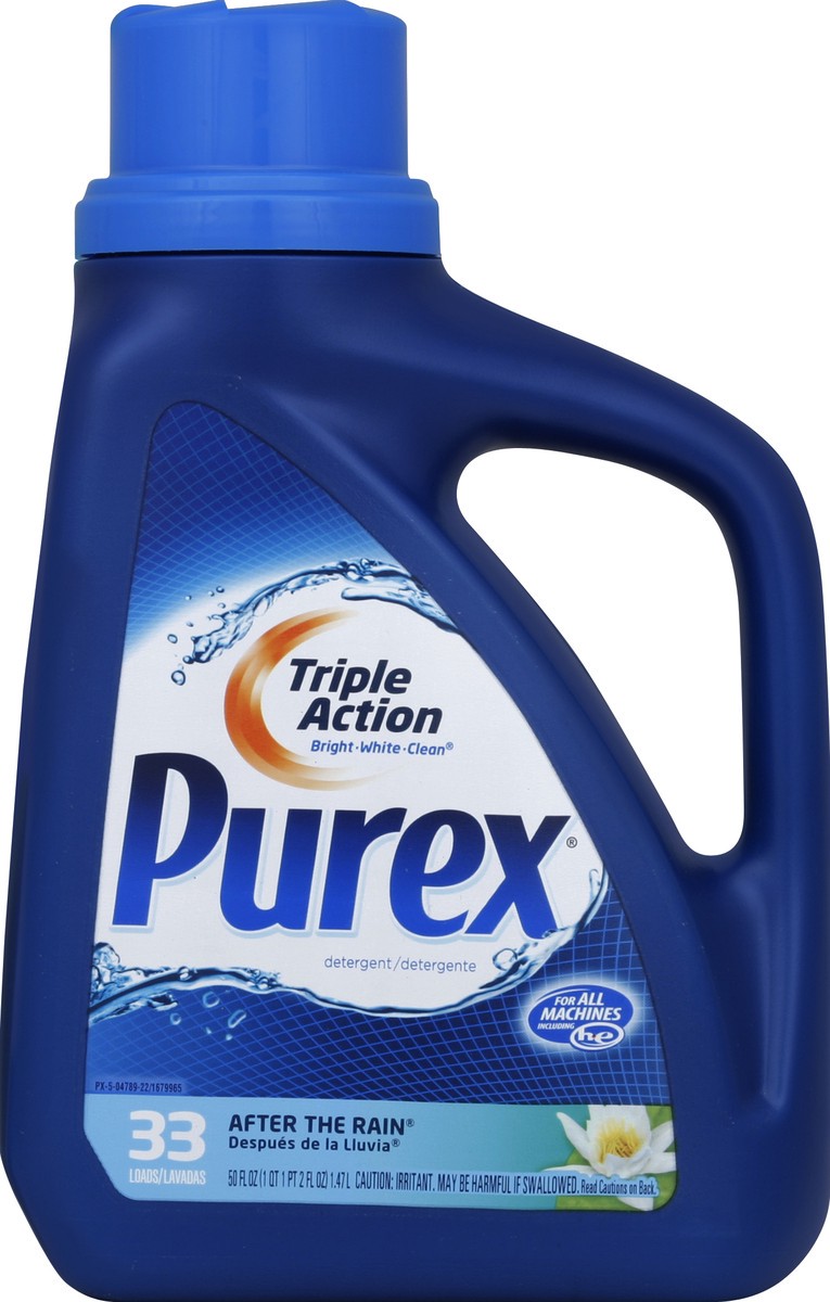 slide 2 of 3, Purex Liquid Laundry Detergent, After the Rain, 50 Fluid Ounces, 38 Loads, 50 fl oz