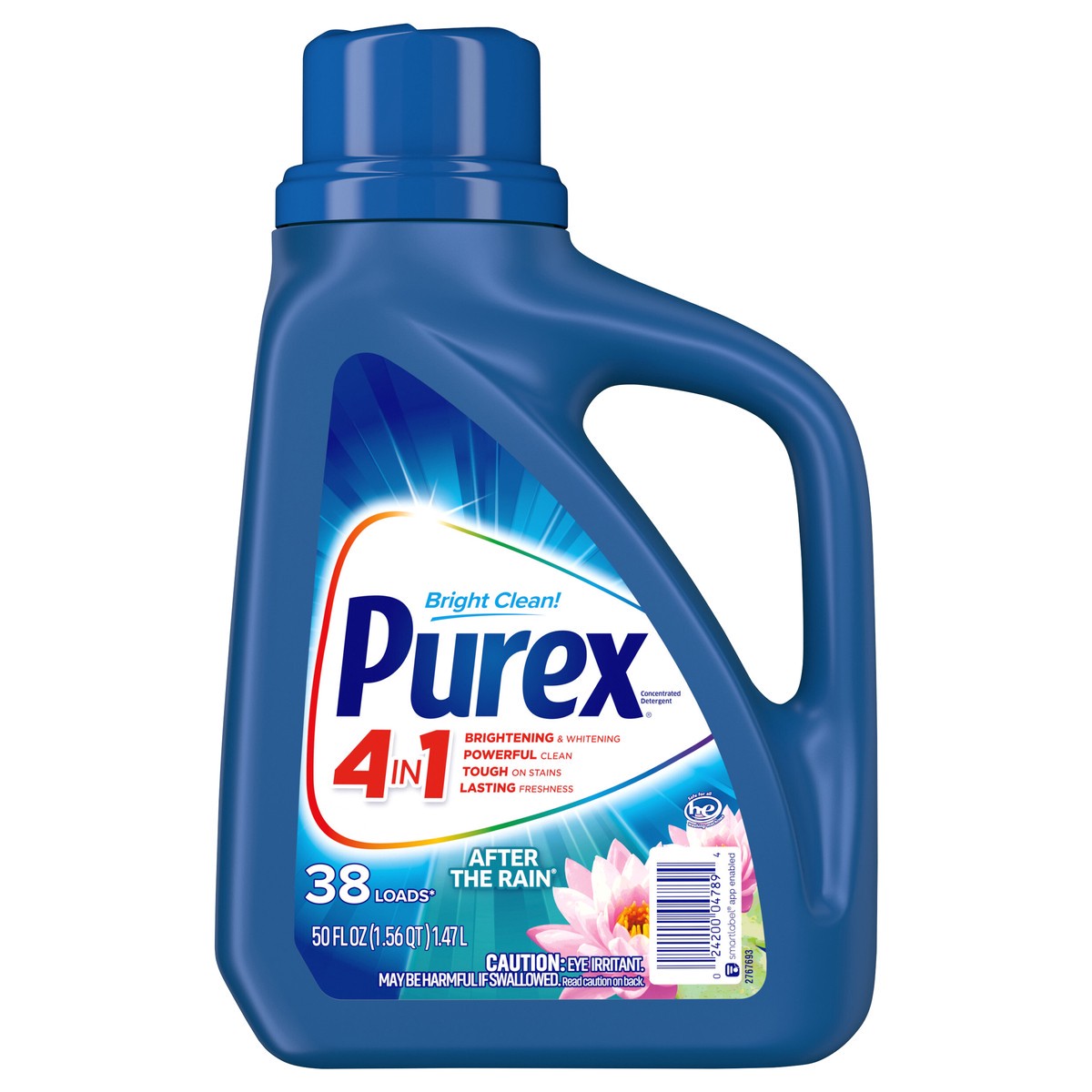 slide 1 of 3, Purex Liquid Laundry Detergent, After the Rain, 50 Fluid Ounces, 38 Loads, 50 fl oz