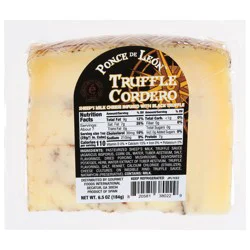 Ponce De Leon Sheep's Milk Truffle Cordero Cheese 6.5 oz
