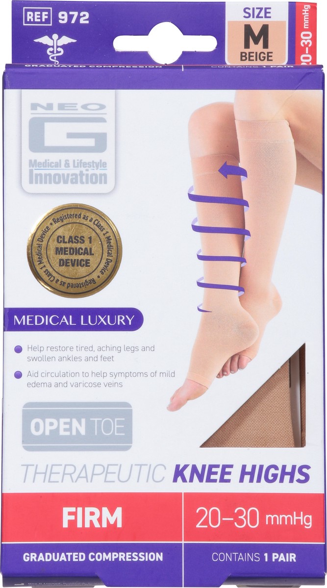 slide 6 of 13, Neo G Therapeutic Firm 20-30 mmHg Size M Knee Highs 1 ea, 1 ct