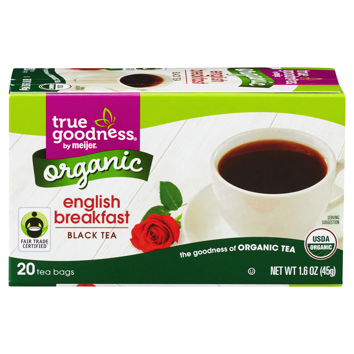 slide 1 of 2, True Goodness Organic English Breakfast Tea, 20 ct