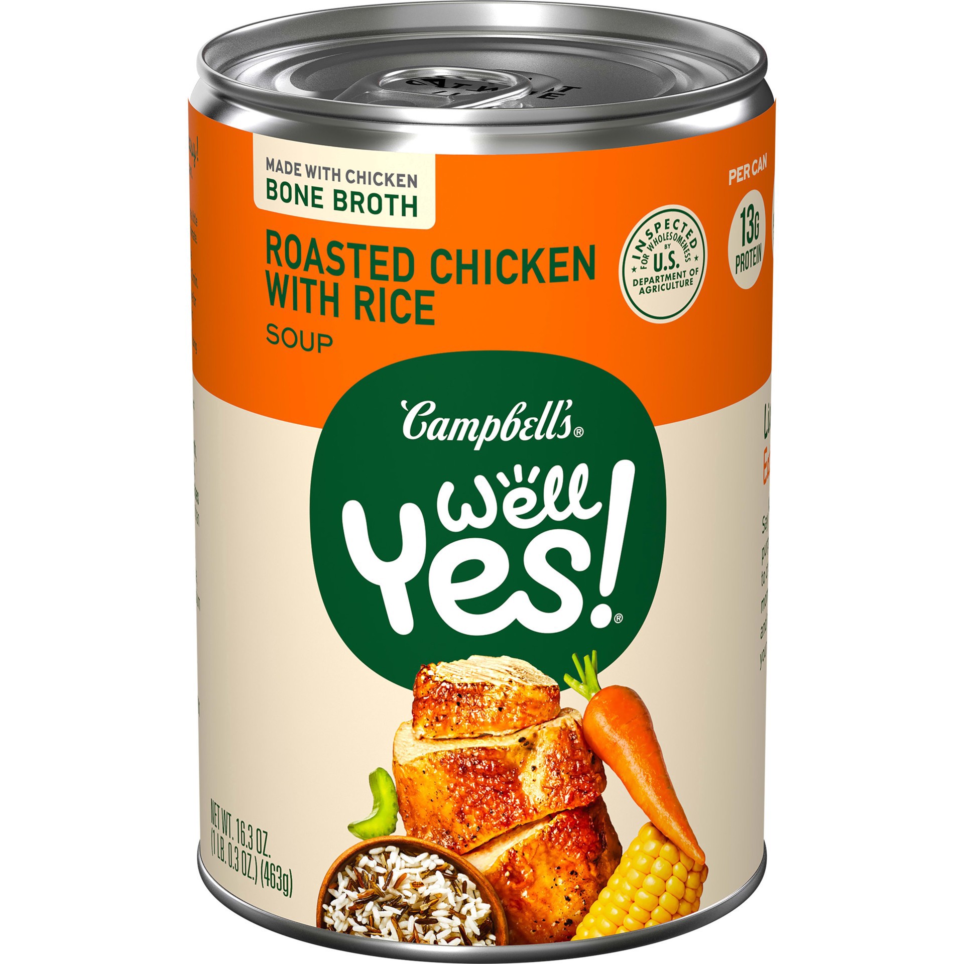 slide 1 of 7, Campbell's Well Yes Chicken With Wild Rice Soup, 