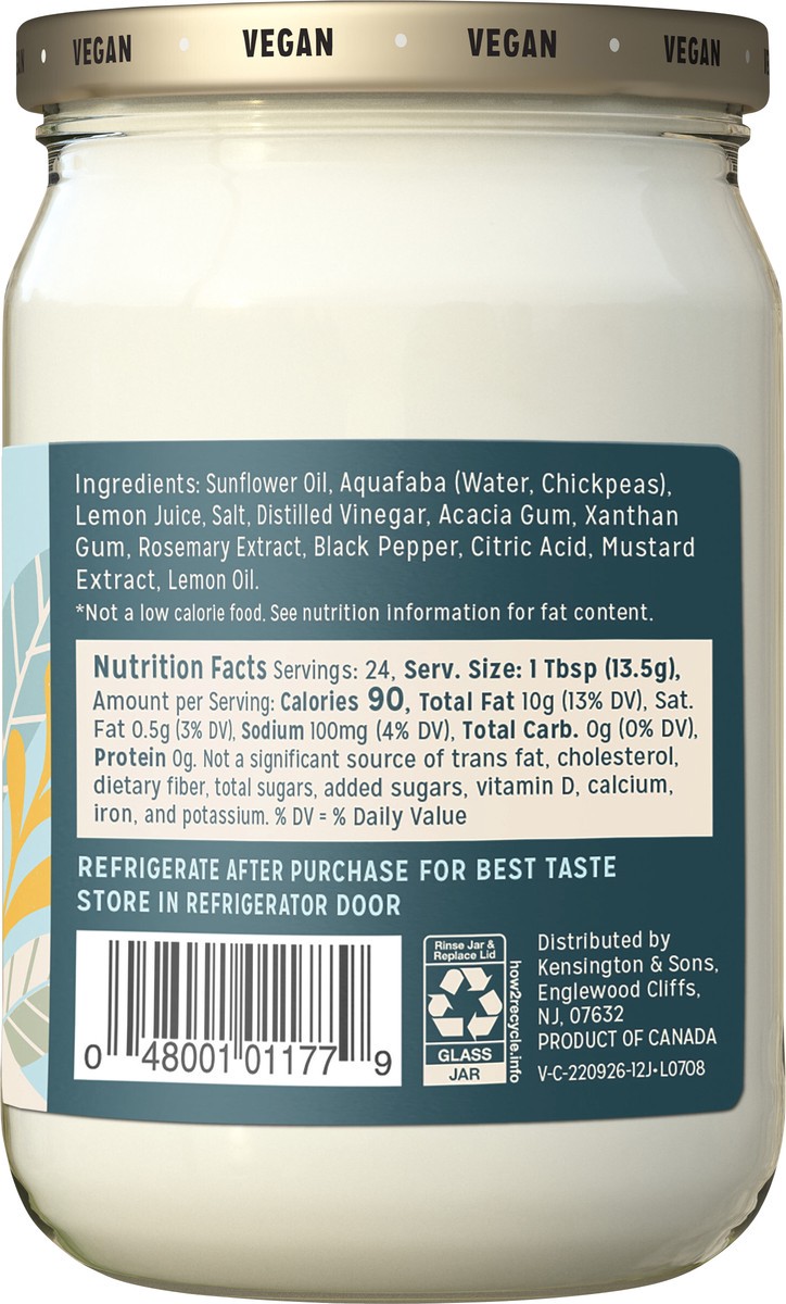 slide 2 of 3, Sir Kensington's Vegan Mayo Classic Certified Vegan 16 oz, 12 oz