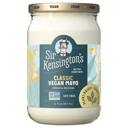 Sir Kensington's 12 oz Vegan Mayo, Classic,