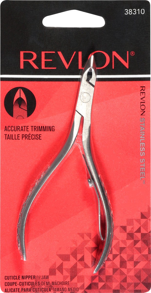 slide 1 of 9, Revlon Accurate Trimming 1/2 Jaw Cuticle Nipper 1 ea, 1 ct