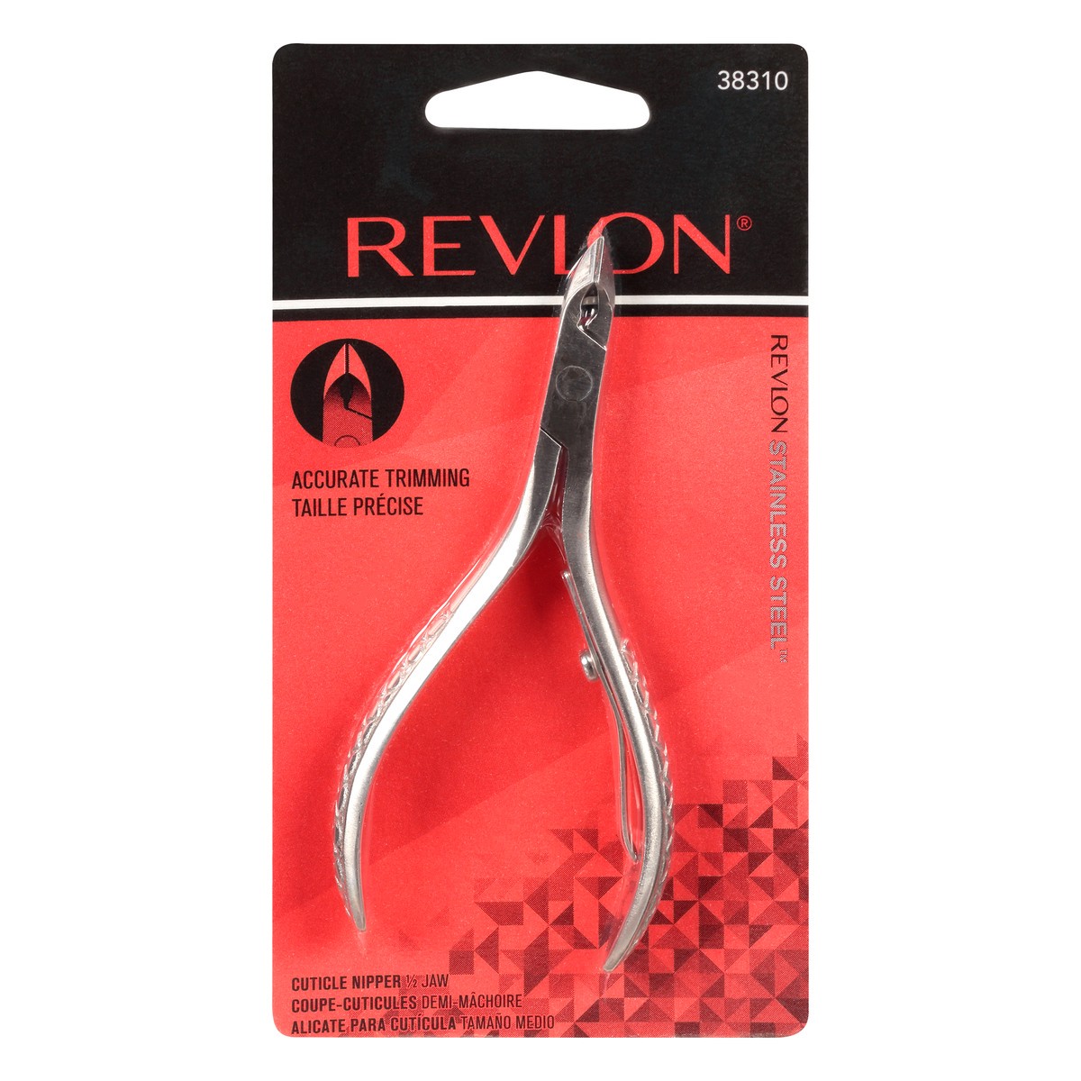 slide 1 of 9, Revlon Accurate Trimming 1/2 Jaw Cuticle Nipper 1 ea, 1 ct