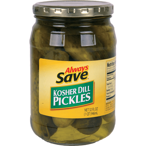 slide 1 of 1, Always Save Kosher Dill Pickles, 32 oz