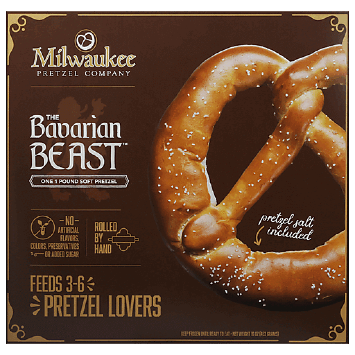 slide 1 of 3, Milwaukee Pretzel Company Milwaukee Pretzel Bavarian Beast Pretzel Twist, 16 oz