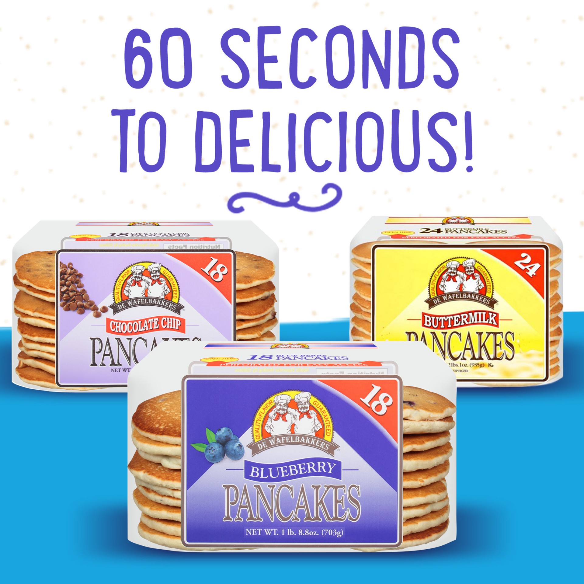 slide 5 of 7, Dwb Choc Chip Mini Pancakes, 60 ct