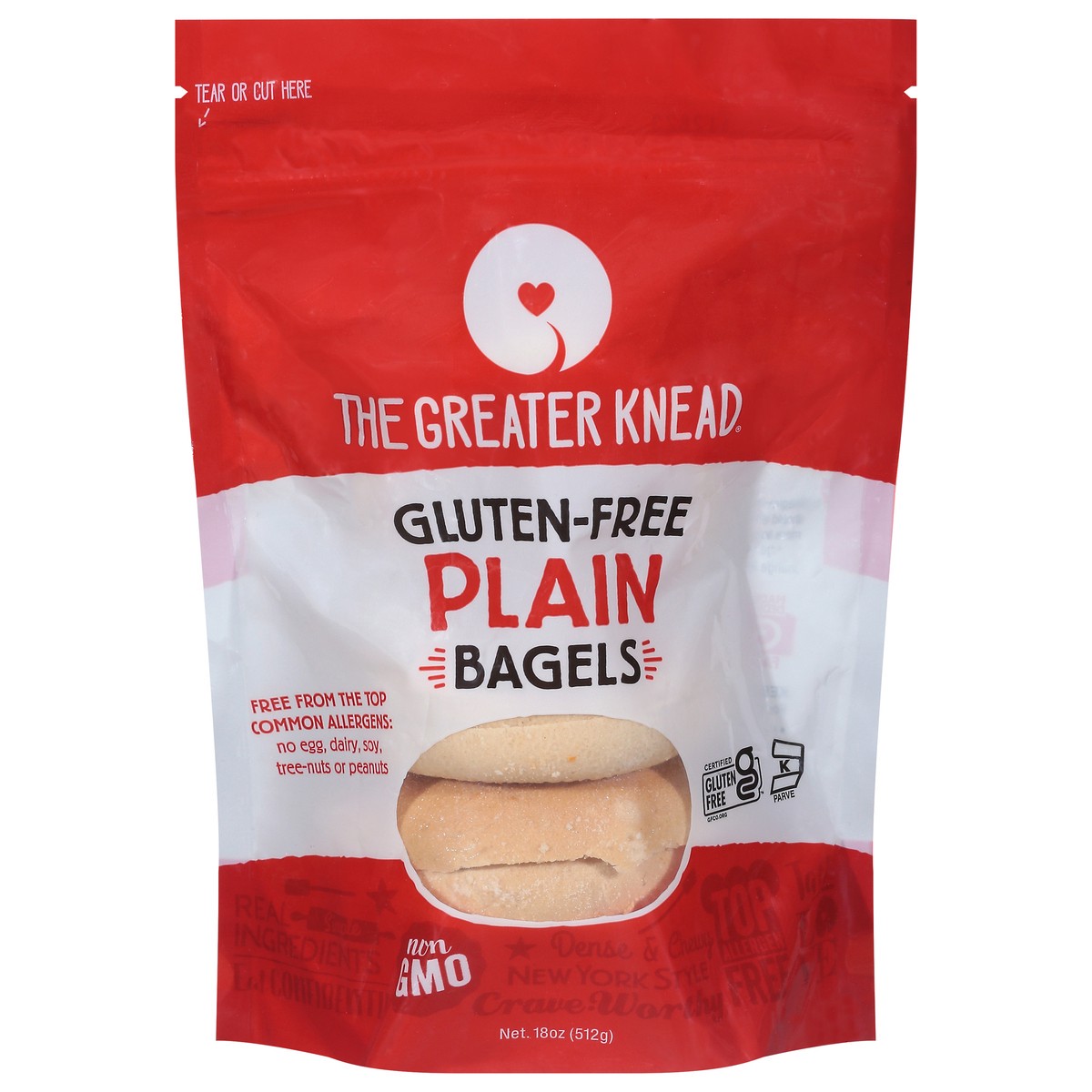 slide 1 of 9, The Greater Knead Plain Bagels, 4 ct; 18 oz